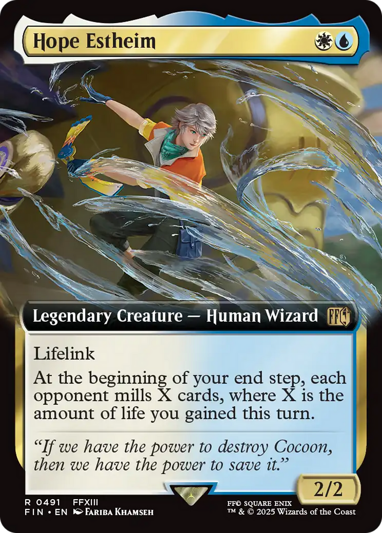 Hope Estheim  [Foil]  (FIN-491) - [FINAL FANTASY]: (Extended Art) - Trinity Hobby