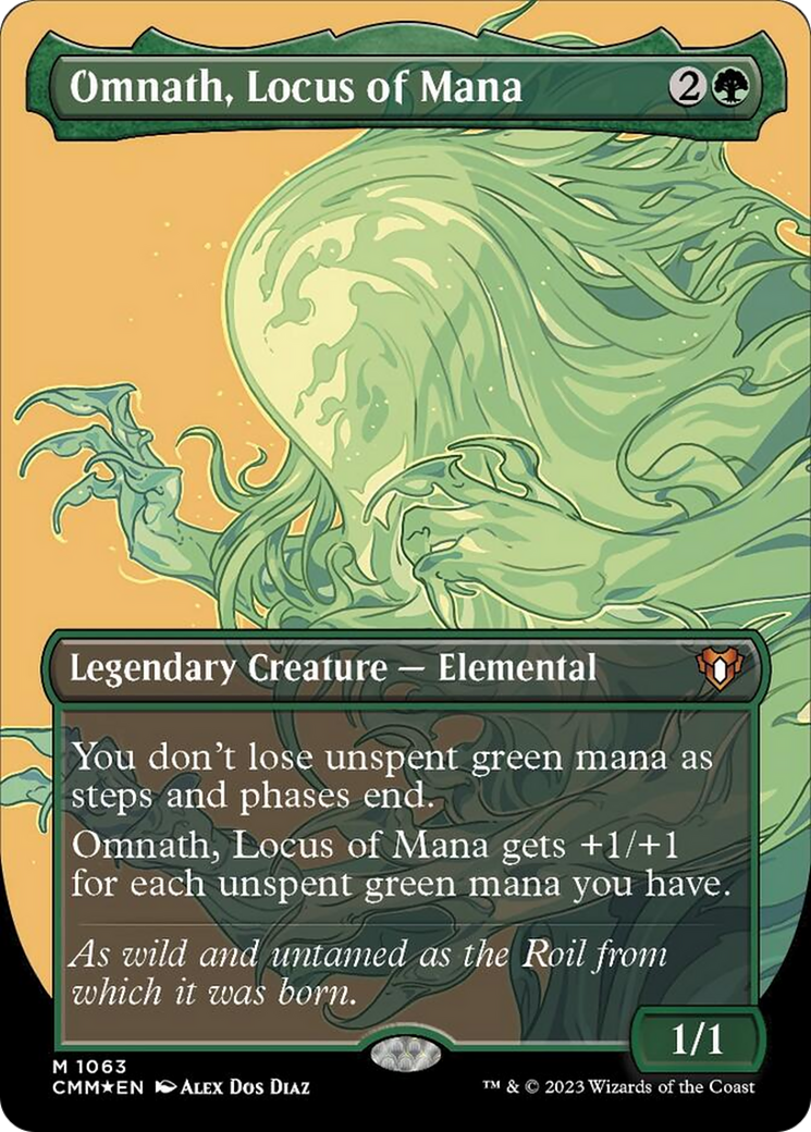 Omnath, Locus of Mana (Borderless Textured Foil Frame Break) [Commander Masters] - Trinity Hobby