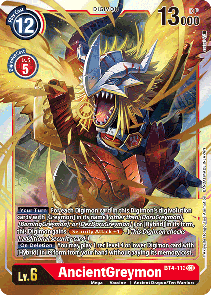 AncientGreymon [BT4-113] [Great Legend] - Trinity Hobby