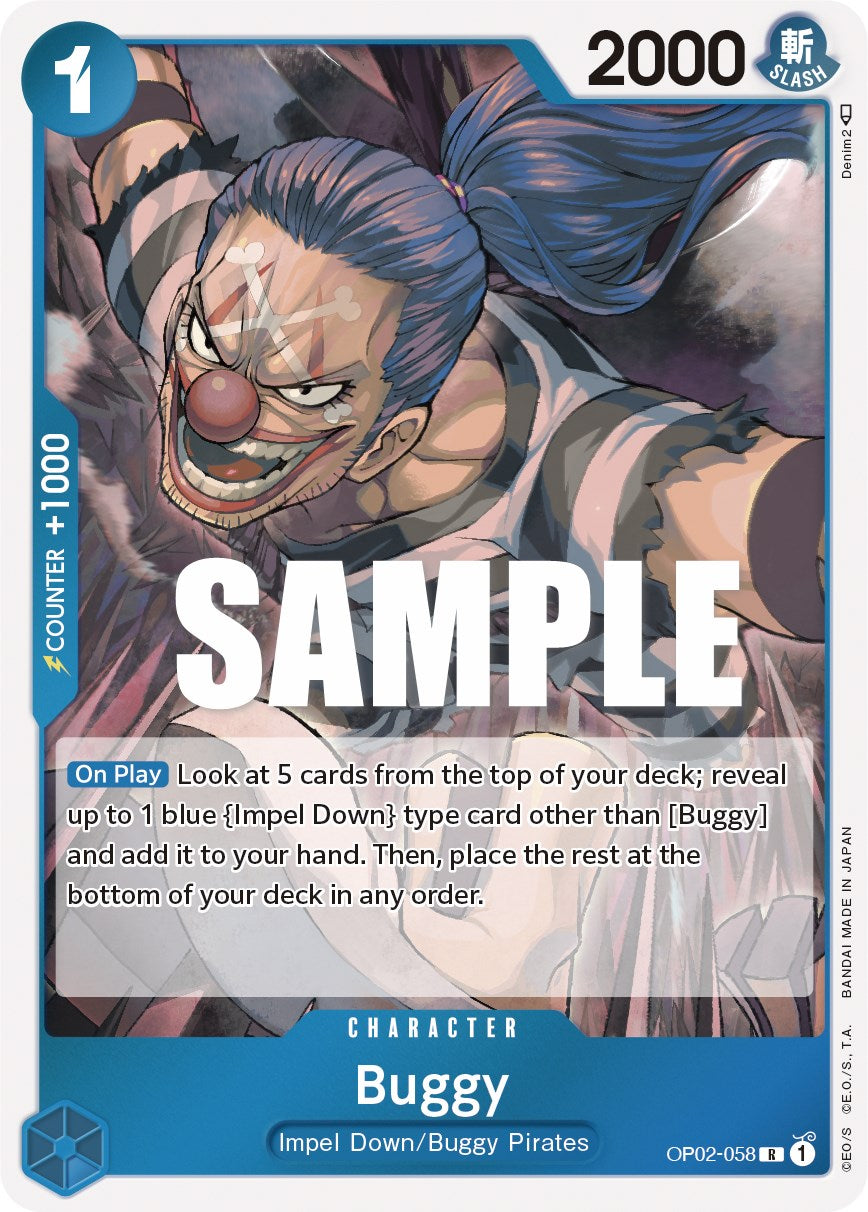 Buggy (OP02-058) - [Paramount War] Foil - Trinity Hobby