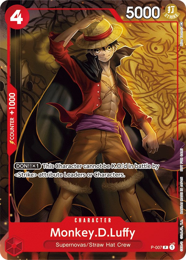 Monkey.D.Luffy - P-007 (Tournament Pack Vol. 1) (P-007) - [One Piece Promotion Cards] - Trinity Hobby
