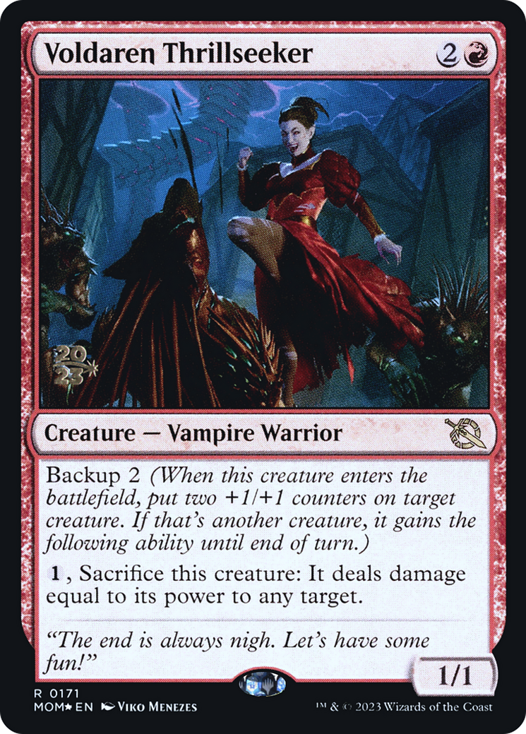 Voldaren Thrillseeker [March of the Machine Prerelease Promos] - Trinity Hobby