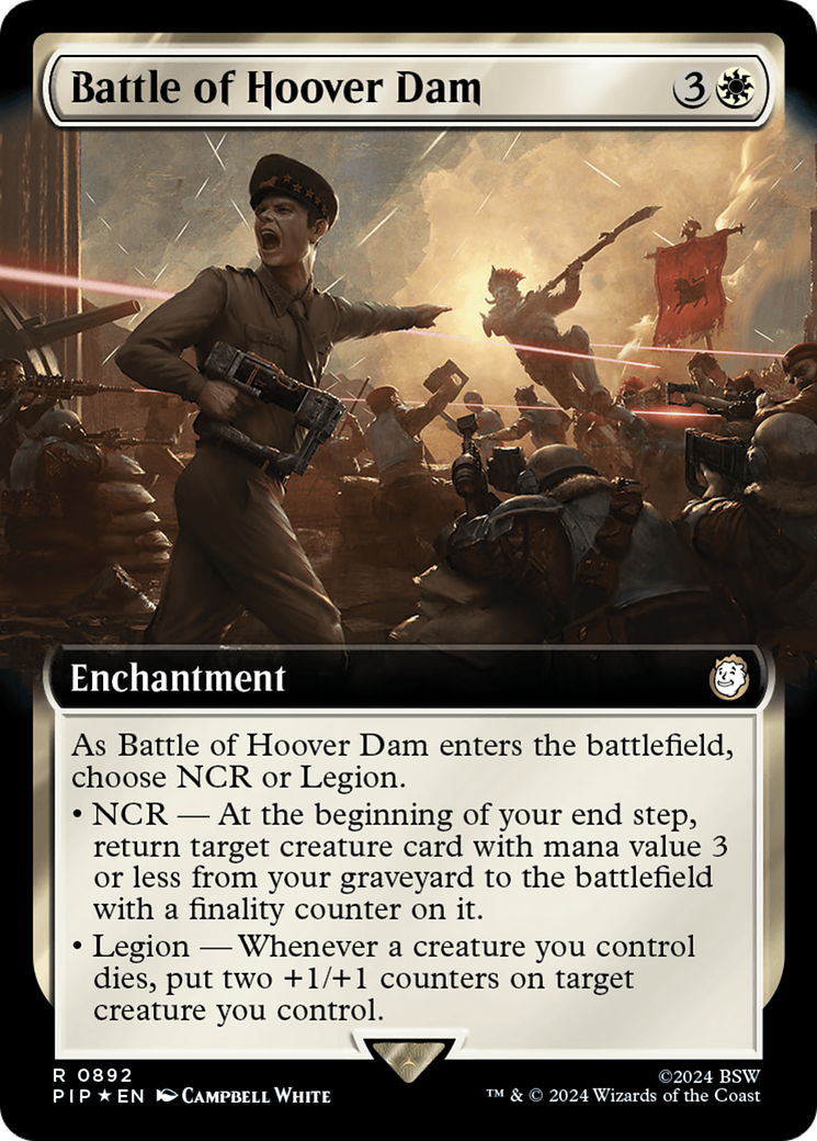 Battle of Hoover Dam (Extended Art) (Surge Foil) [Fallout] - Trinity Hobby