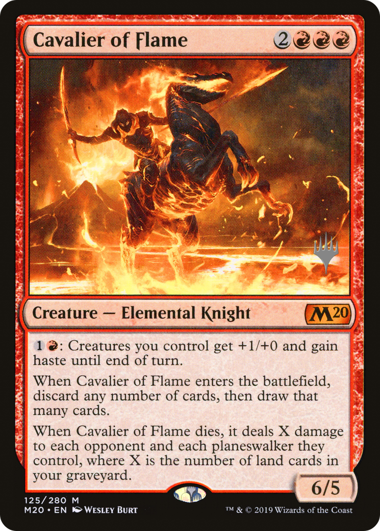 Cavalier of Flame (Promo Pack) [Core Set 2020 Promos] - Trinity Hobby