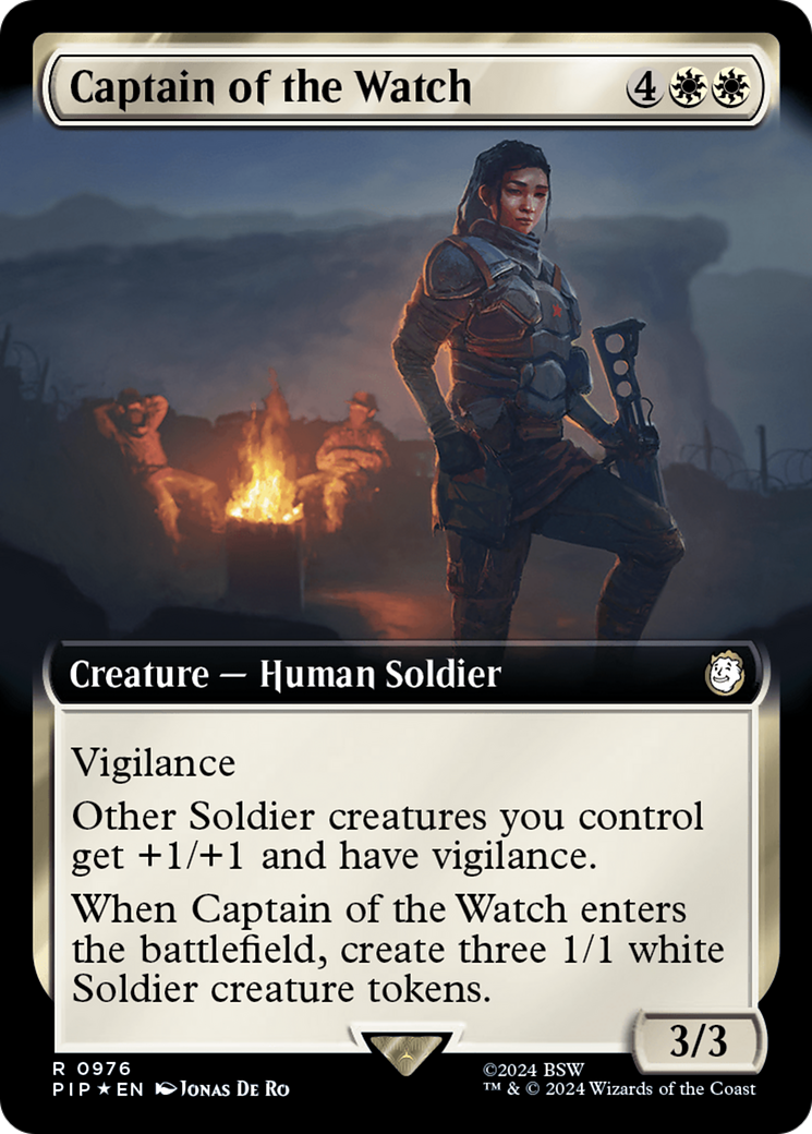 Captain of the Watch (Extended Art) (Surge Foil) [Fallout] - Trinity Hobby