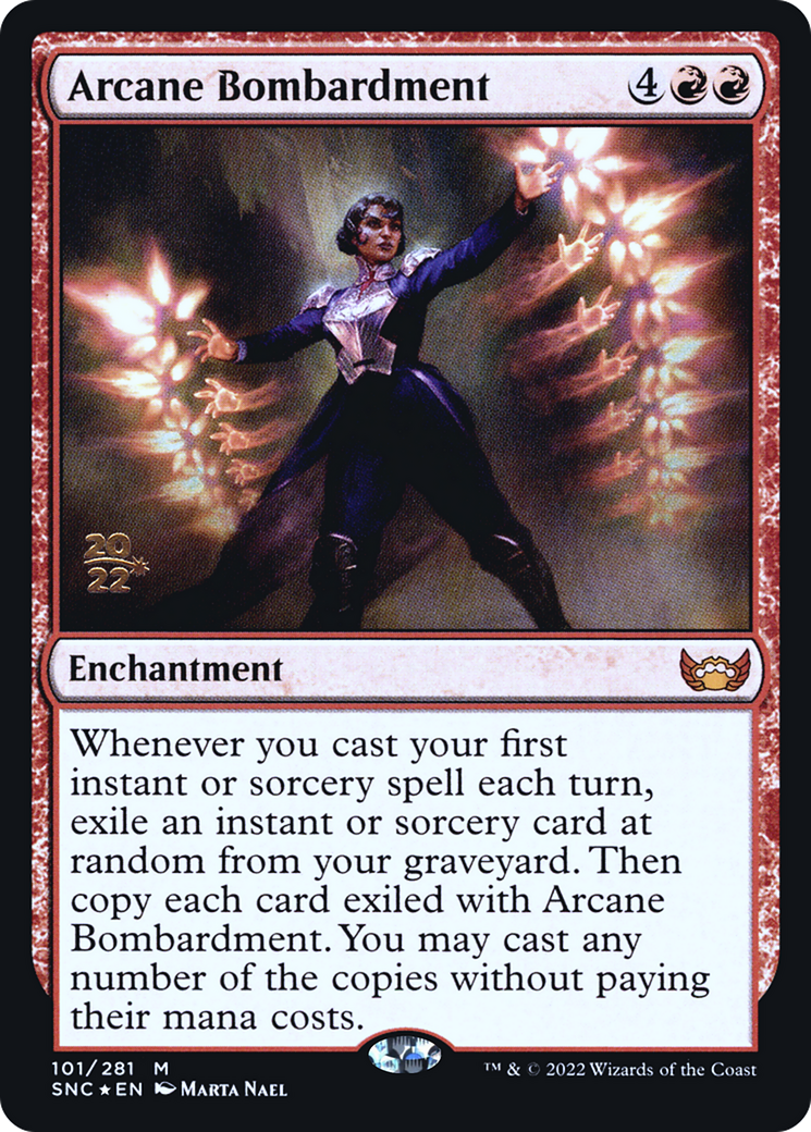Arcane Bombardment [Streets of New Capenna Prerelease Promos] - Trinity Hobby