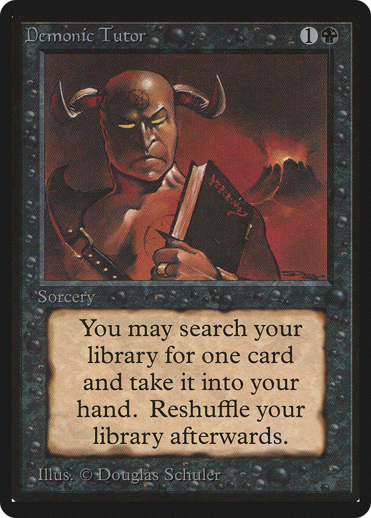 Demonic Tutor [Beta Edition] - Trinity Hobby
