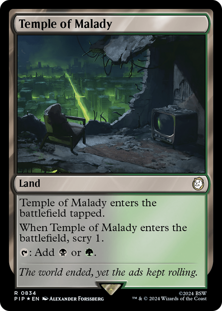 Temple of Malady (Surge Foil) [Fallout] - Trinity Hobby