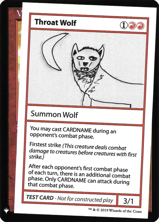 Throat Wolf [Mystery Booster Playtest Cards] - Trinity Hobby