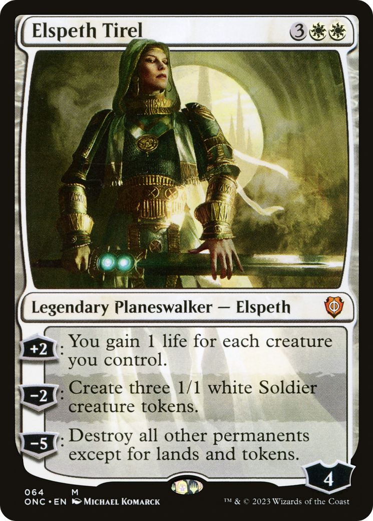 Elspeth Tirel [Phyrexia: All Will Be One Commander] - Trinity Hobby