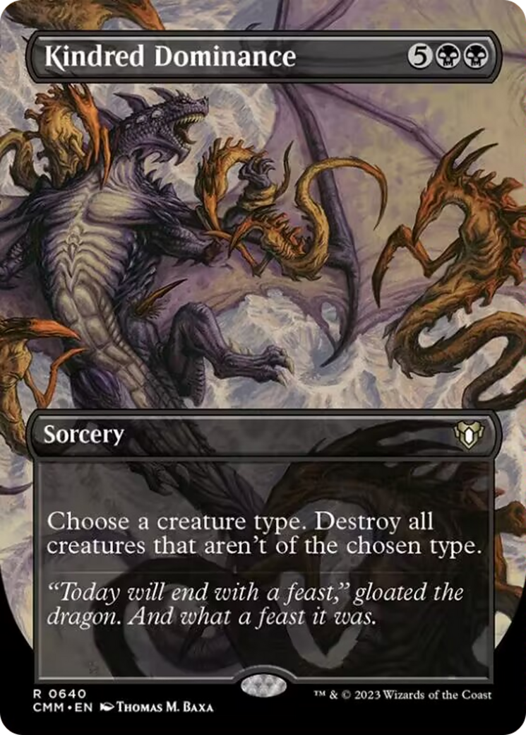 Kindred Dominance (Borderless Alternate Art) [Commander Masters] - Trinity Hobby