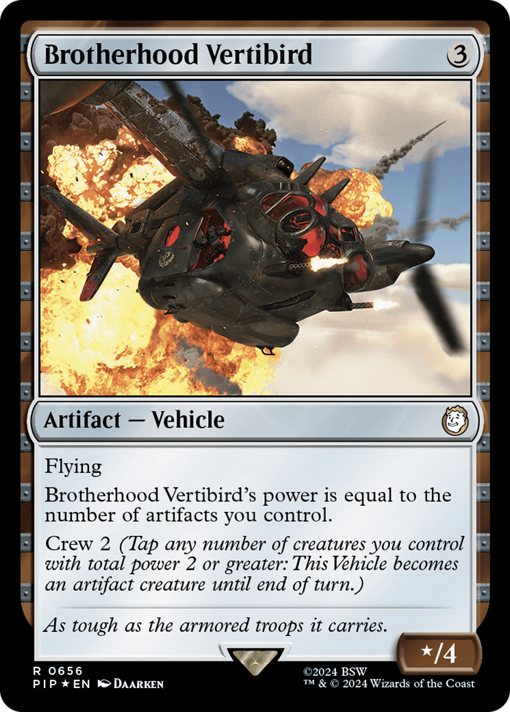 Brotherhood Vertibird (Surge Foil) [Fallout] - Trinity Hobby
