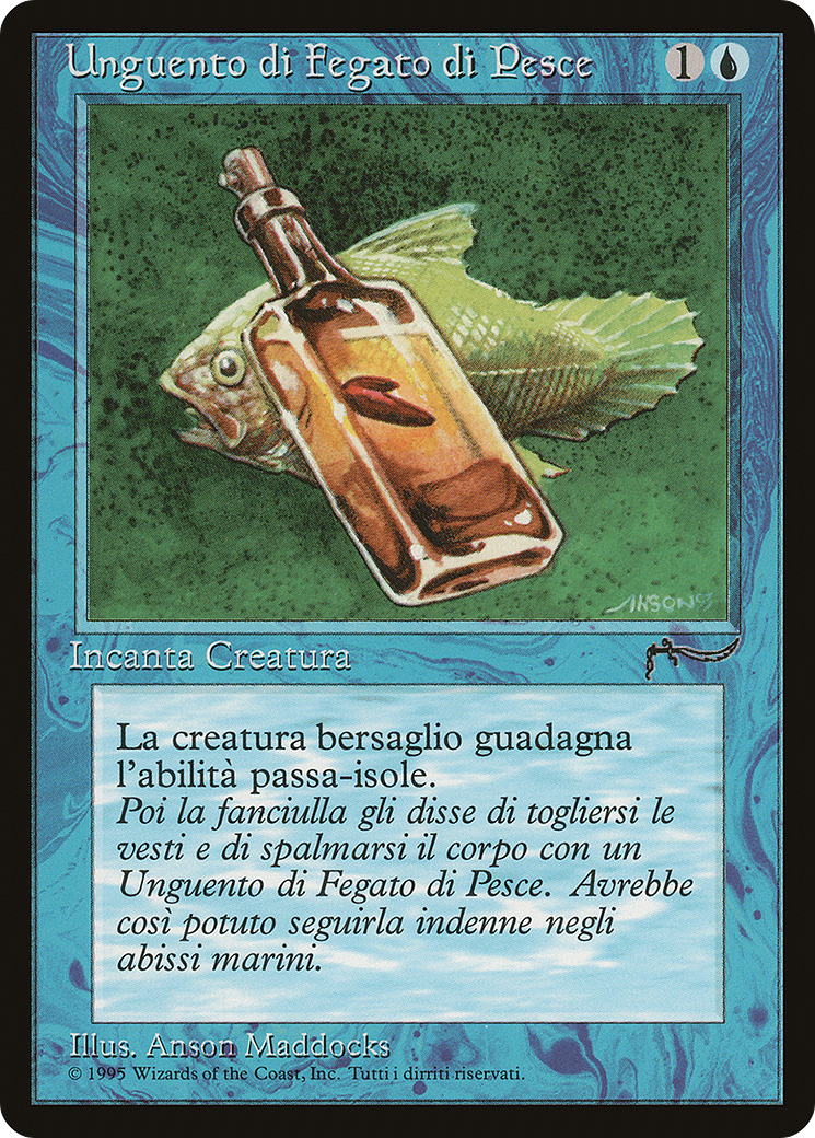 Huile de foie de poisson (italienne) "Unguento di Fegato di Pesce" [Rinascimento] 