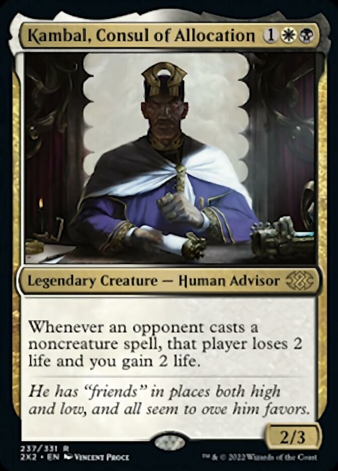 Kambal, Consul of Allocation [Double Masters 2022] - Trinity Hobby