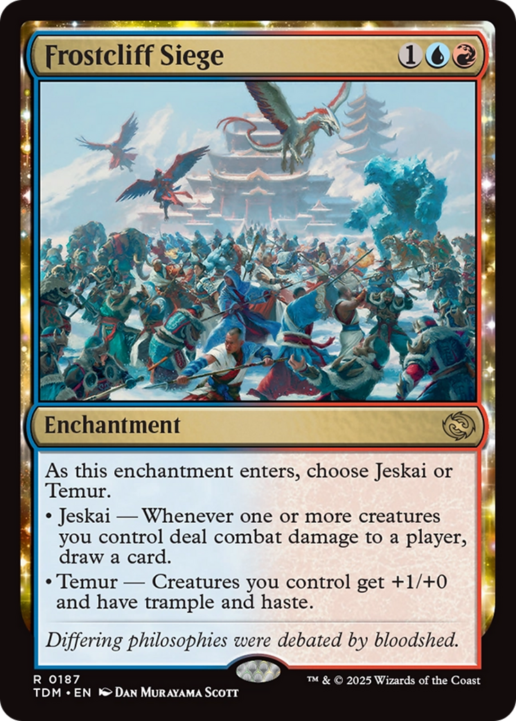 Frostcliff Siege  [Foil]  (TDM-187) - [Tarkir: Dragonstorm]: (enchantment)