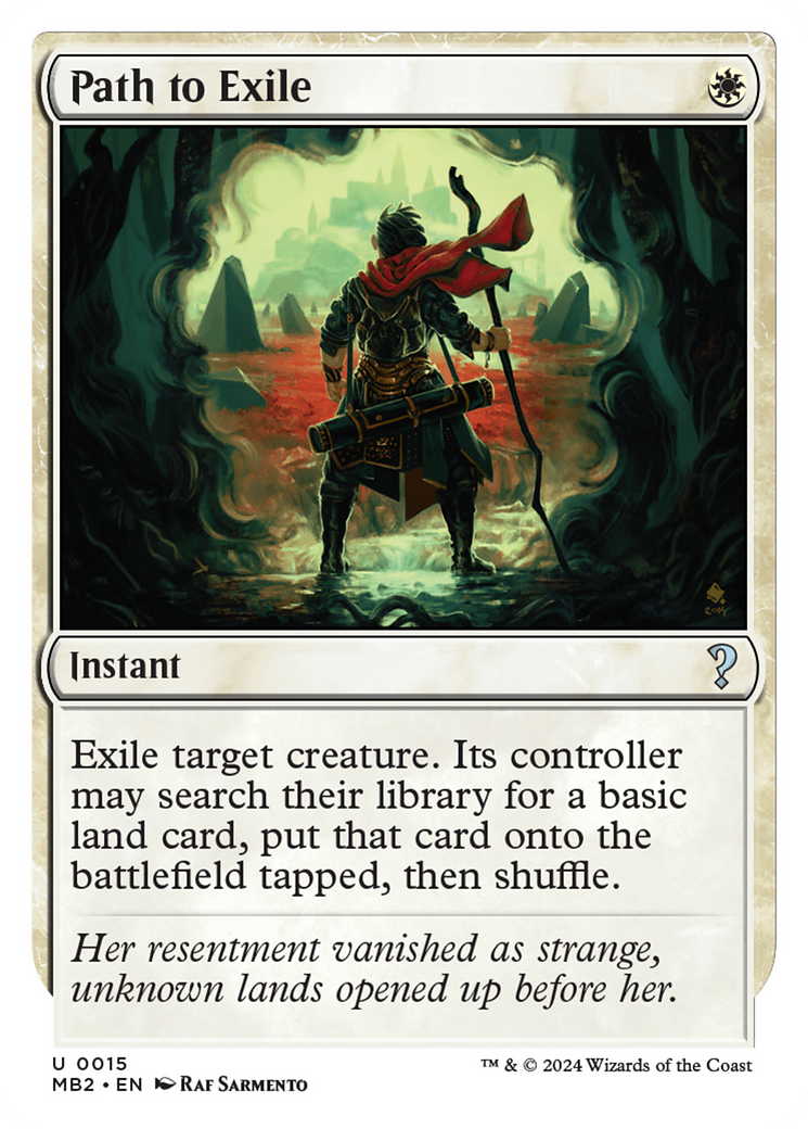 Path to Exile (White Border) [Mystery Booster 2] - Trinity Hobby