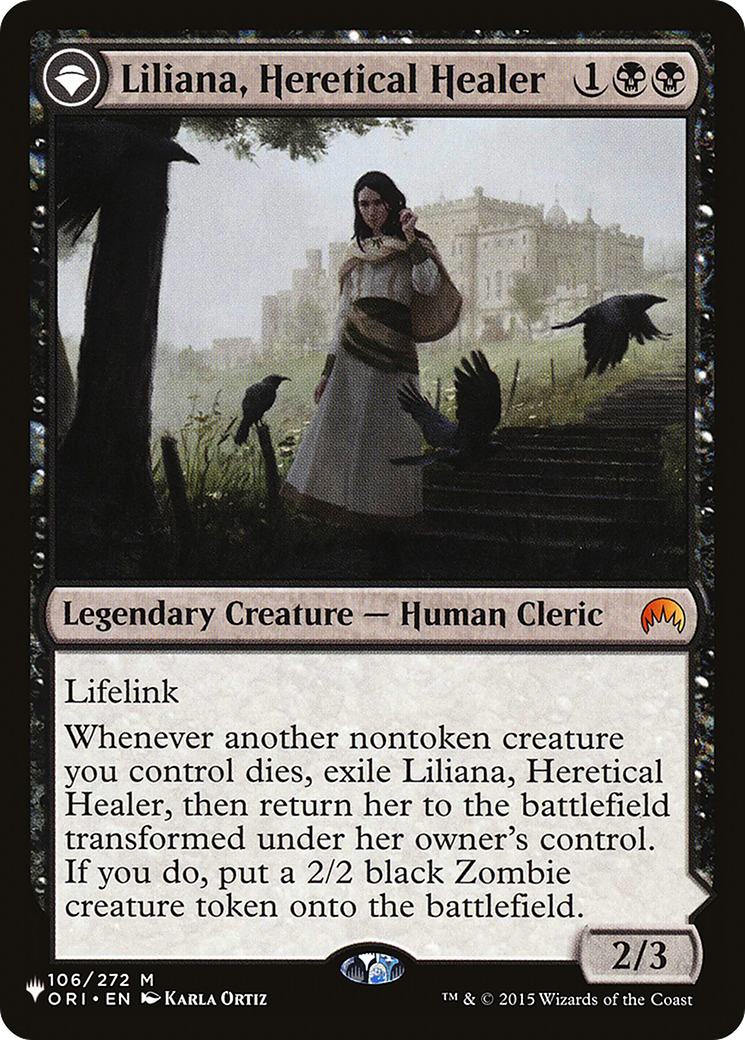 Liliana, Heretical Healer // Liliana, Defiant Necromancer [Secret Lair: From Cute to Brute] - Trinity Hobby
