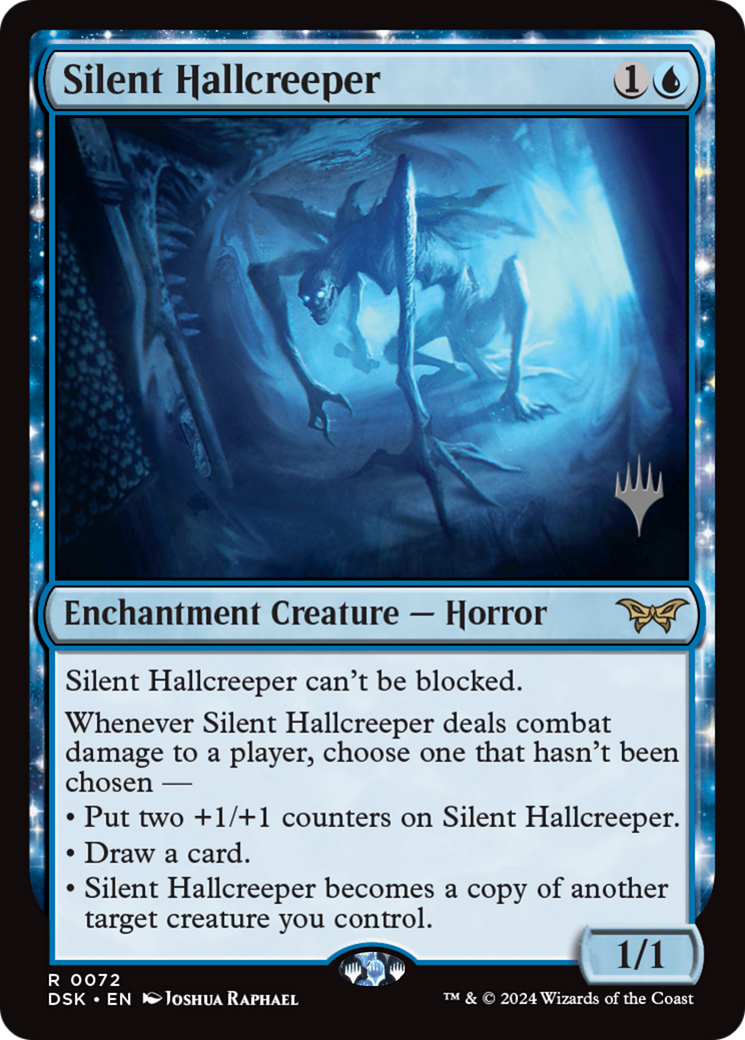 Silent Hallcreeper (Promo Pack) [Duskmourn: House of Horror Promos] - Trinity Hobby