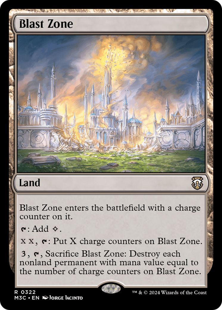 Blast Zone  [Foil]  (M3C-322) - [Modern Horizons 3 Commander] - Trinity Hobby