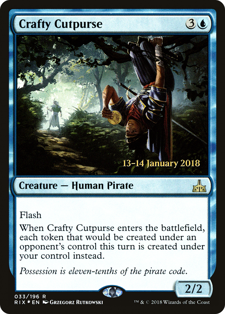 Crafty Cutpurse [Rivals of Ixalan Prerelease Promos] - Trinity Hobby