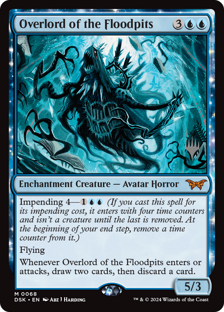 Overlord of the Floodpits (Promo Pack) [Duskmourn: House of Horror Promos] - Trinity Hobby