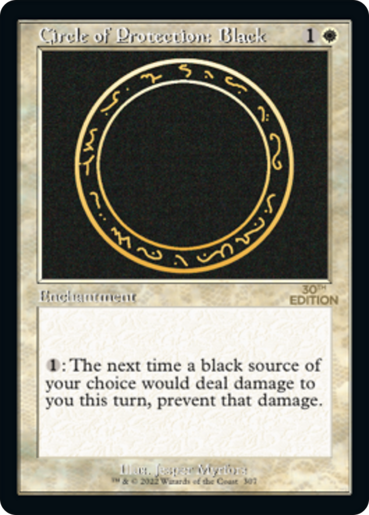 Circle of Protection: Black (Retro) [30th Anniversary Edition] - Trinity Hobby
