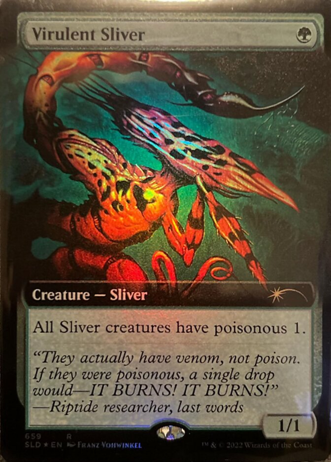 Virulent Sliver (Extended Art) [Secret Lair Drop Promos] - Trinity Hobby