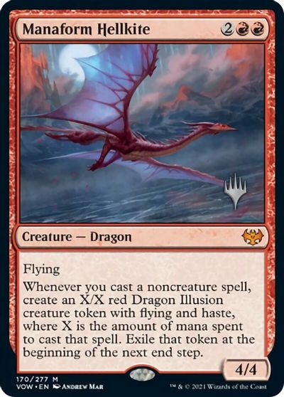 Manaform Hellkite (Promo Pack) [Innistrad: Crimson Vow Promos] - Trinity Hobby