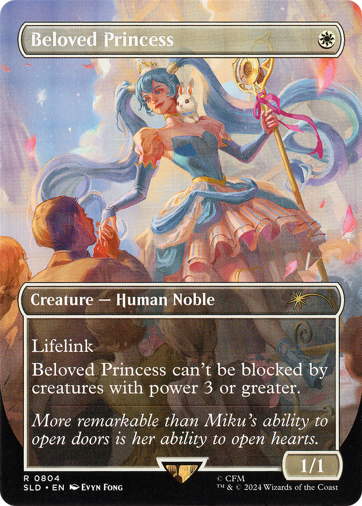 Beloved Princess  [Foil]  (SLD-804) - [Secret Lair Drop] (Borderless) - Trinity Hobby