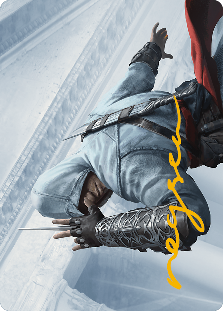 Altair Ibn-La'Ahad Art Card (Gold-Stamped Signature)  (ASACR-015) - [Assassin's Creed Art Series] (Borderless) - Trinity Hobby