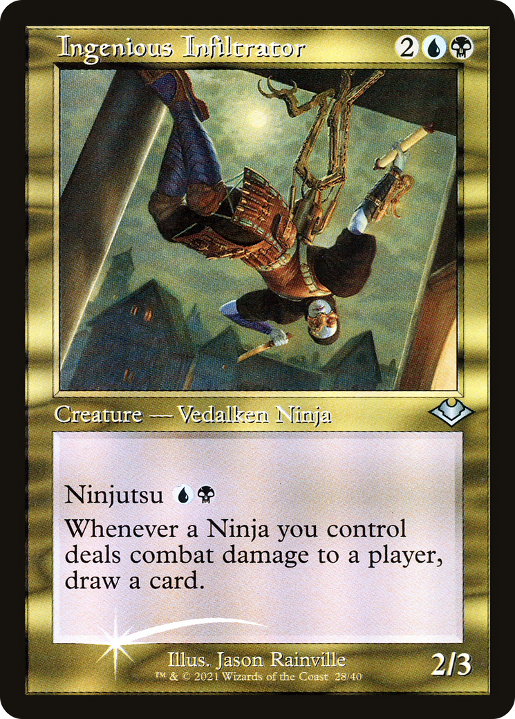 Ingenious Infiltrator [Etched Foil]  (MH1-028) - [Modern Horizons 1 Timeshifts] - Trinity Hobby