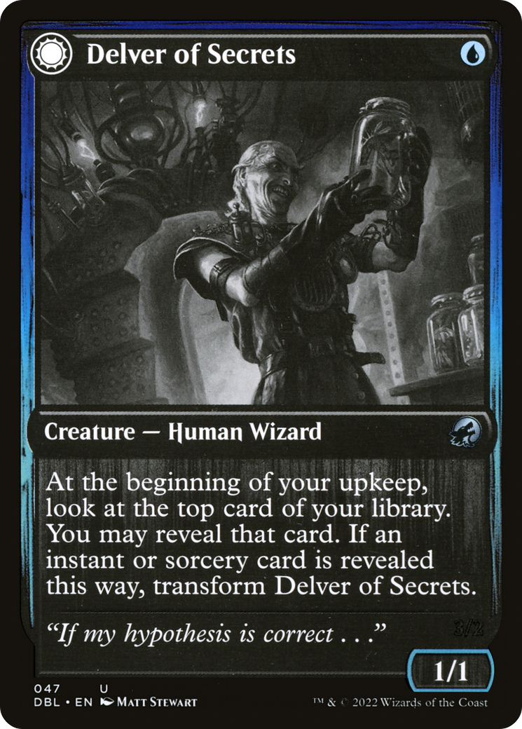 Delver of Secrets // Insectile Aberration [Innistrad: Double Feature] - Trinity Hobby