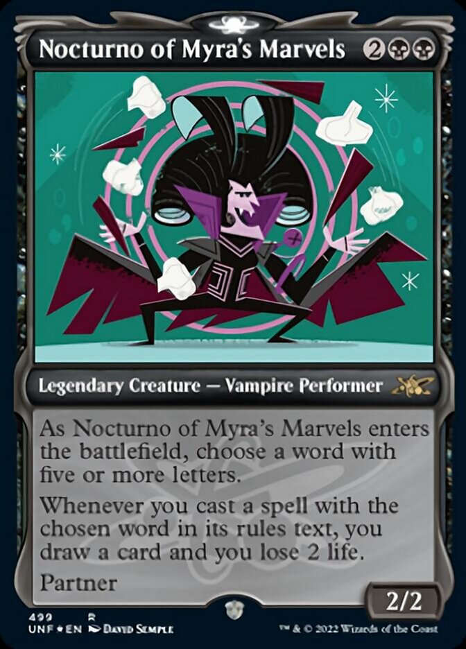 Nocturno of Myra's Marvels (Showcase) (Galaxy Foil) [Unfinity] - Trinity Hobby