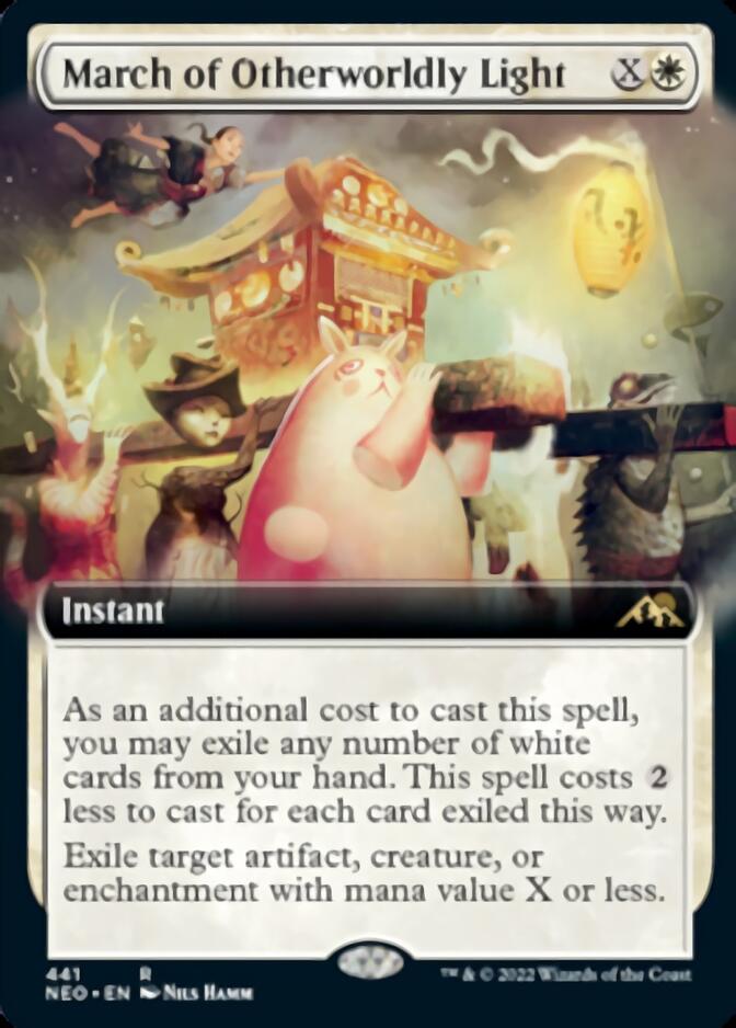 March of Otherworldly Light (Extended Art) [Kamigawa: Neon Dynasty] - Trinity Hobby