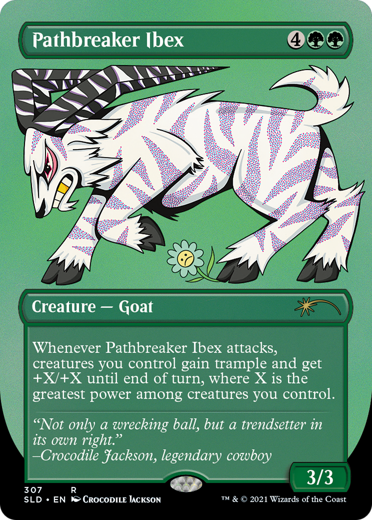 Pathbreaker Ibex (SLD-307) - [Secret Lair Drop] (Borderless) Etched Foil - Trinity Hobby