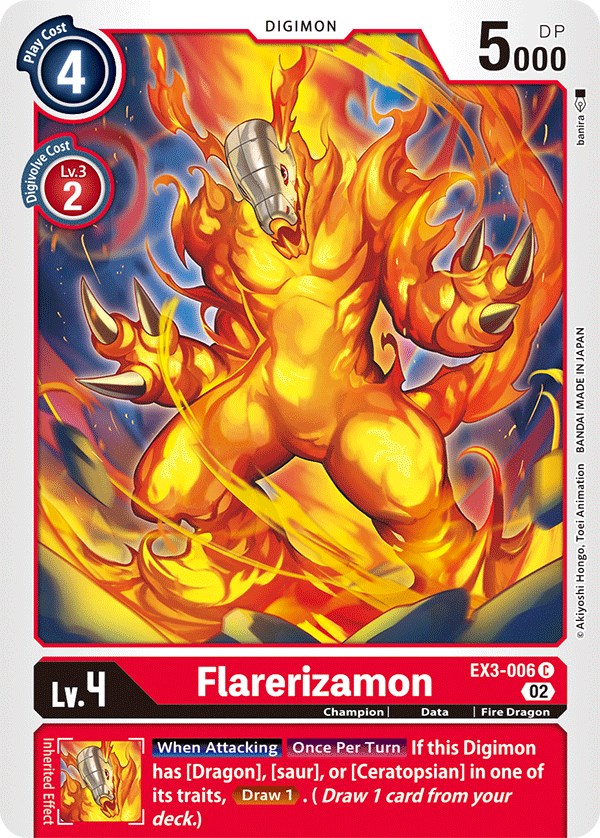 Flarerizamon [EX3-006] [Draconic Roar] - Trinity Hobby