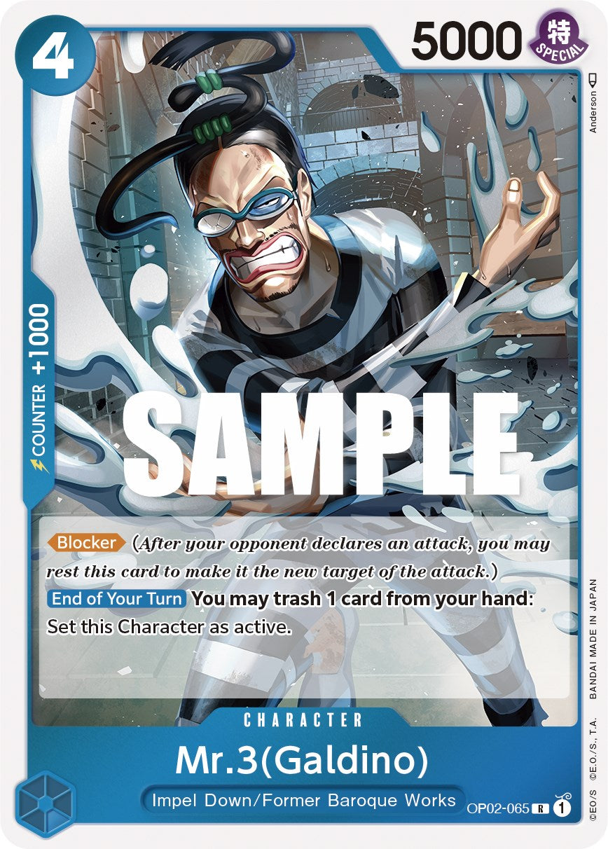 Mr.3 (Galdino) (OP02-065) - [Paramount War] Foil - Trinity Hobby