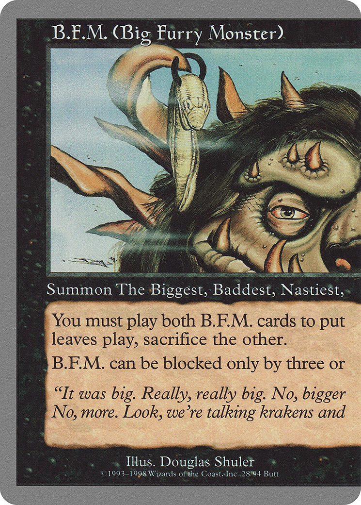 B.F.M. (Big Furry Monster) (28/94) [Unglued] - Trinity Hobby