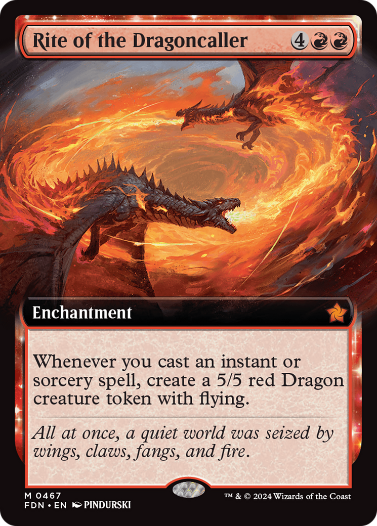 Rite of the Dragoncaller (Extended Art) [Foundations] - Trinity Hobby