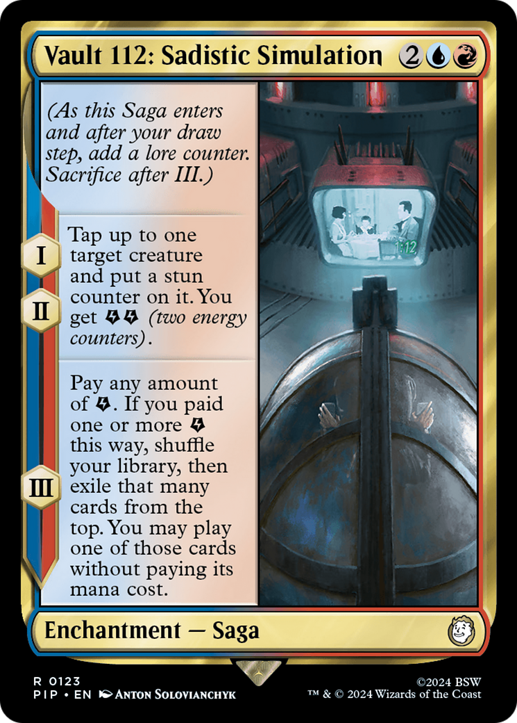 Vault 112: Sadistic Simulation (Surge Foil) [Fallout] - Trinity Hobby
