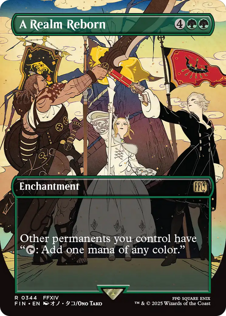 A Realm Reborn (Borderless)  (FIN-344) - [FINAL FANTASY]: (enchantment) (Borderless) - Trinity Hobby
