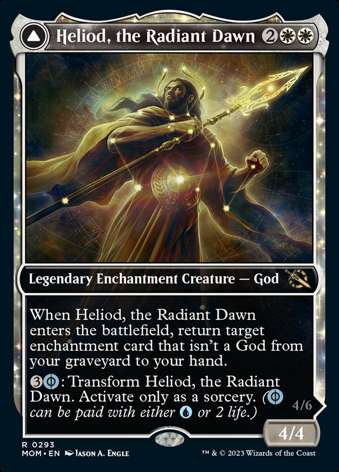 Heliod, the Radiant Dawn // Heliod, the Warped Eclipse (Showcase Planar Booster Fun) [March of the Machine] - Trinity Hobby