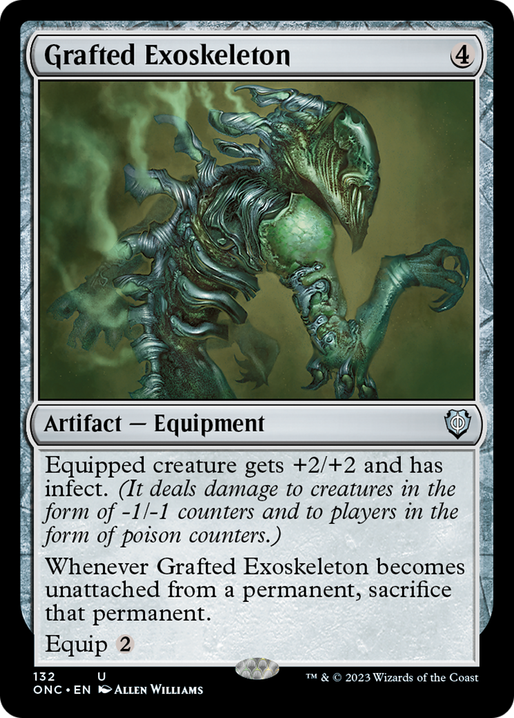 Grafted Exoskeleton [Phyrexia: All Will Be One Commander] - Trinity Hobby