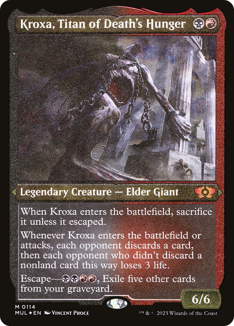 Kroxa, Titan of Death's Hunger (MUL-114) - [Multiverse Legends] Foil - Trinity Hobby