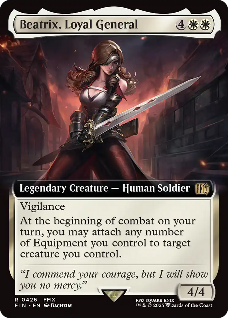 Beatrix, Loyal General  (FIN-426) - [FINAL FANTASY]: (Extended Art) - Trinity Hobby