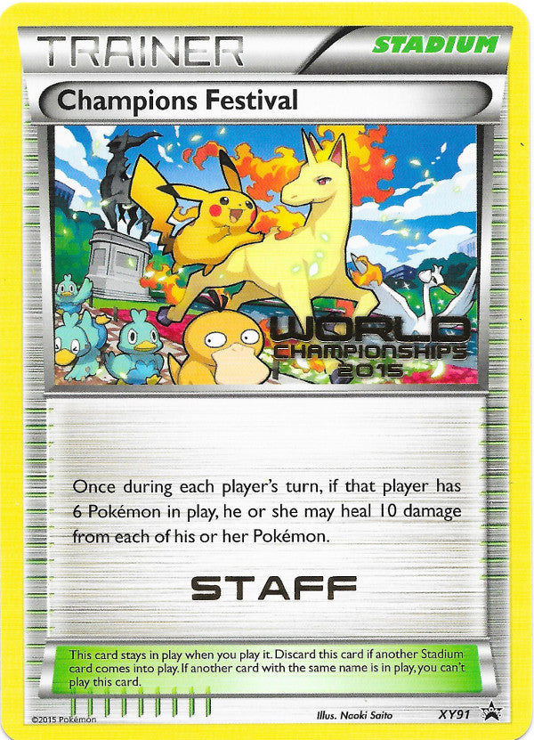 Champions Festival (XY91) (2015 Quarter Finalist) [XY: Black Star Promos] - Trinity Hobby