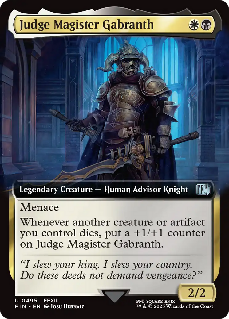 Judge Magister Gabranth  (FIN-495) - [FINAL FANTASY]: (Extended Art)