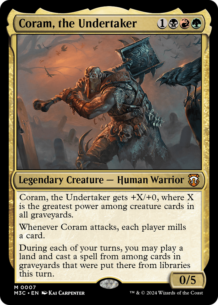 Coram, the Undertaker [Modern Horizons 3 Commander] - Trinity Hobby