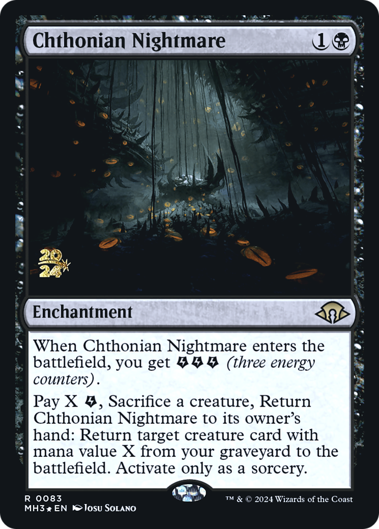 Chthonian Nightmare [Modern Horizons 3 Prerelease Promos] - Trinity Hobby