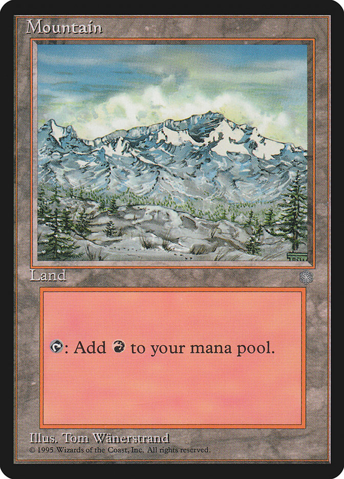 Mountain (Trees Visible / Signature on Right) [Ice Age] - Trinity Hobby